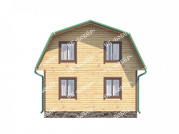 Дом из бруса 6х8. фото