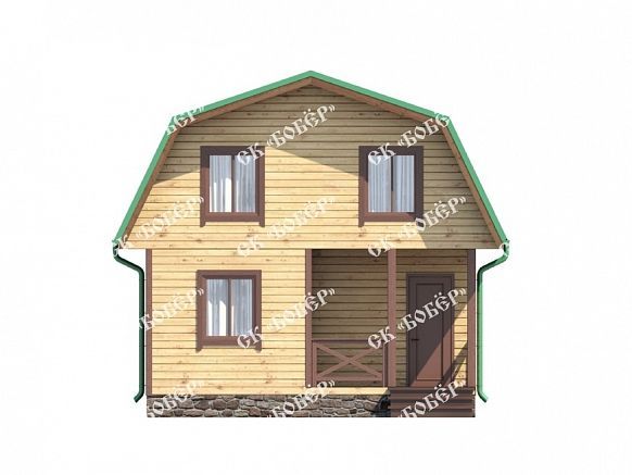 Дом из бруса 6х8. фото