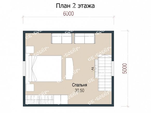 Дачный дом из бруса 6х6. фото
