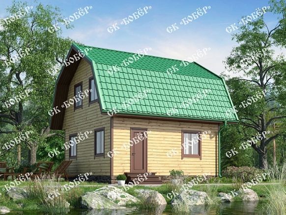 Дачный дом из бруса 6х6
