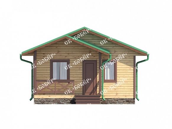 Дом из бруса 6х7.5. фото