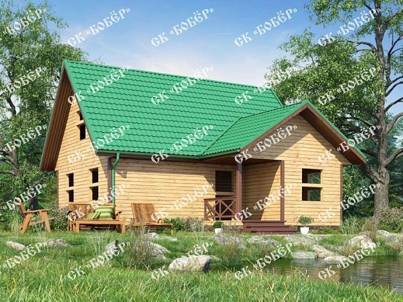 Сруб из бруса 8.5х9