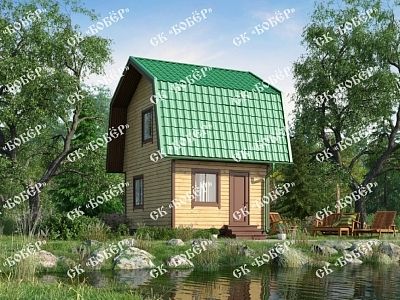 Маленький дом из бруса 4х5