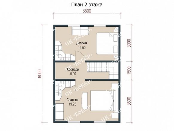 Дом из бруса 8х8. фото